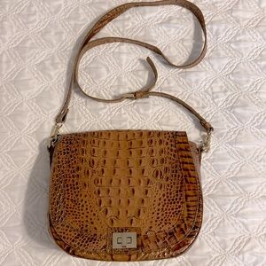 Large Brown Brahmin Crossbody